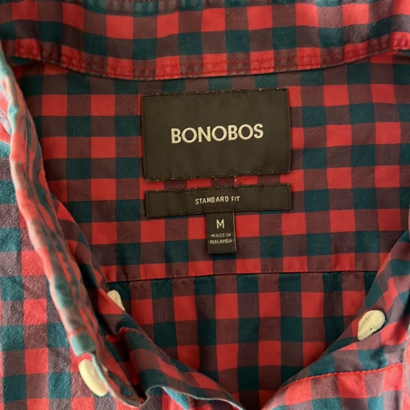 Bonobos Mens Medium Standard Fit Button Down Shirt - Picture 3 of 4
